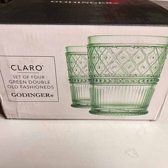 Godinger Old Fashioned Whiskey Glasses, Drinking Glasses, Set of 4 (NEW W BOX) - Picture 2 of 3